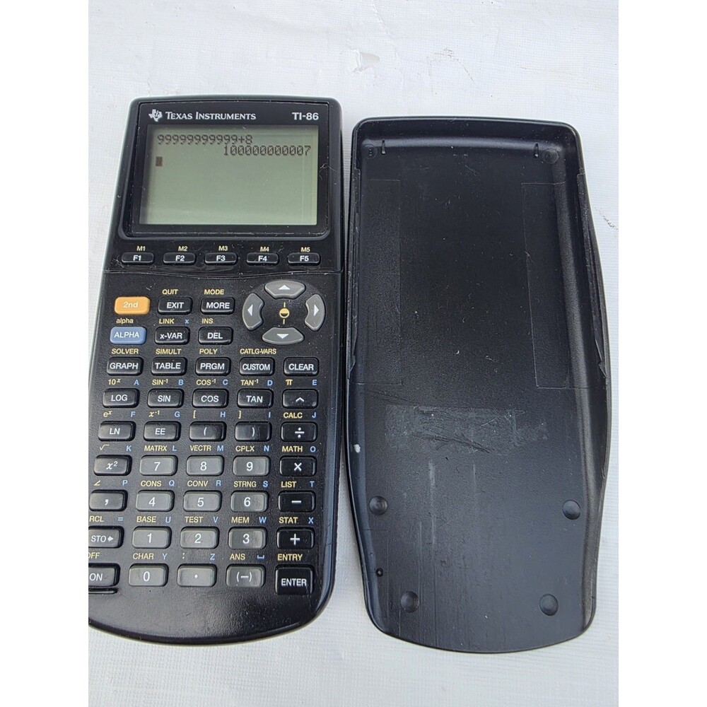 Texas Instruments Ti-86 Graphing Calculator With Cover Tested Working